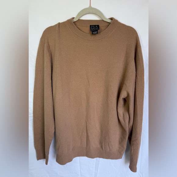 Jos. A. Bank Other - J.S. Bank 100% Cashmere Crewneck Sweater Tan Camel Executive Collection Size L
